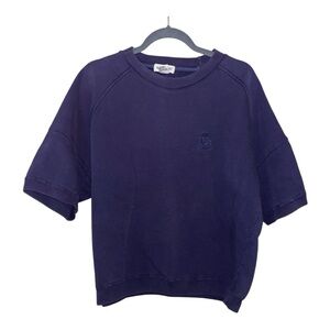 Vintage Gap Sport Womens short sleeve sweatshirt size small oversized boxy blue